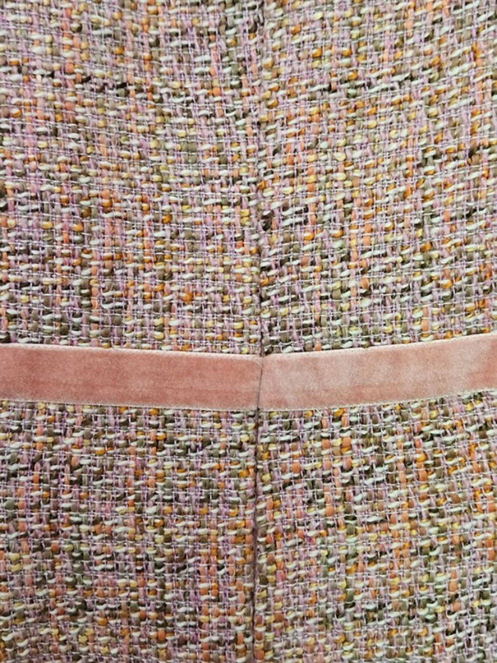Gap Pink Tweed Bow Sheath Dress Preppy Classic Size 2 - Picture 5 of 9